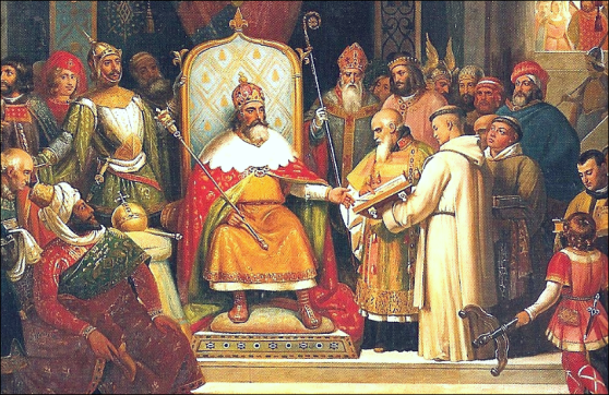 La littérature chrétienne au Moyen-Âge – Anglo-Saxonne – Allemagne – France (extraits et images) Charlemagne